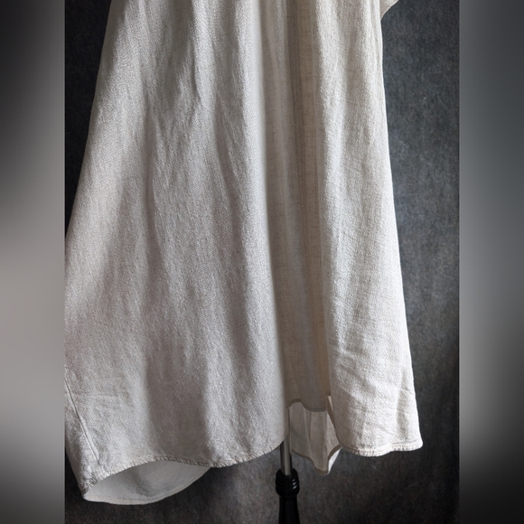 Minimalist Linen-Feel Tunic Dress | Boho Summer Layer - Picture 3 of 6